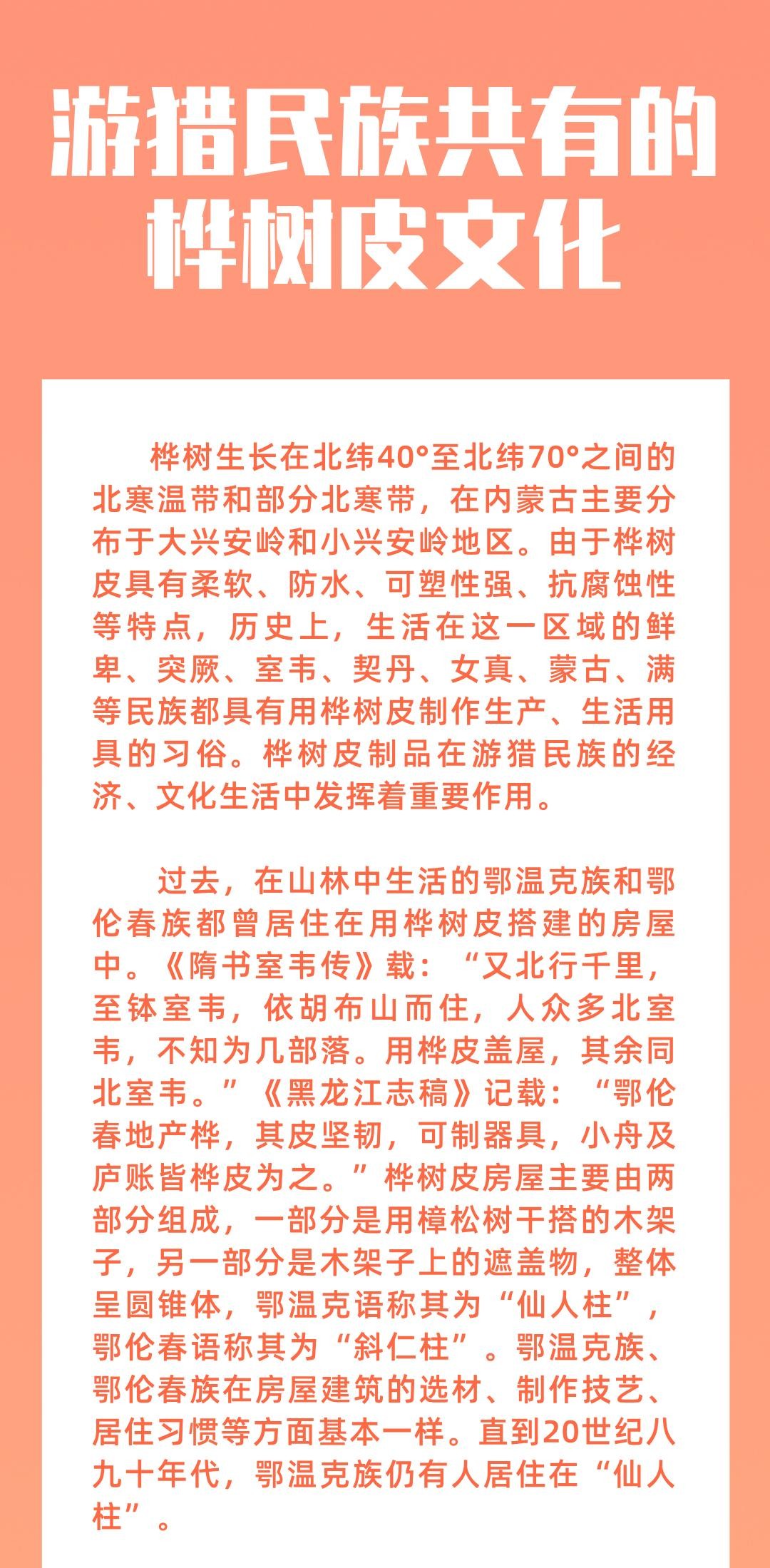 游猎民族共有的桦树皮文化